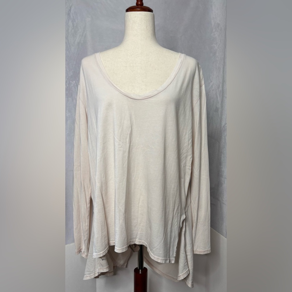 Free People Moonshine Tunic Top - Blush Pink - Medium - Made in USA